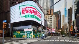 Krispy Kreme debuted its new store in Times Square