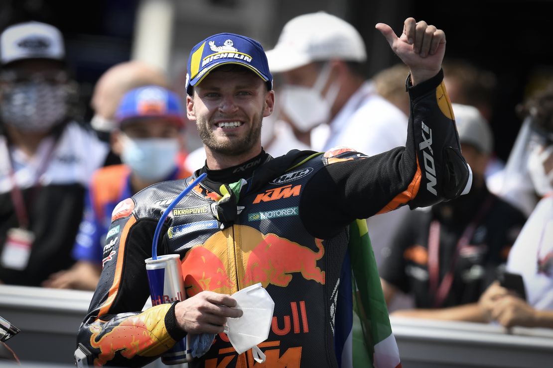 Brad Binder says he doesn't like thinking about how much damage the crash could have caused. 