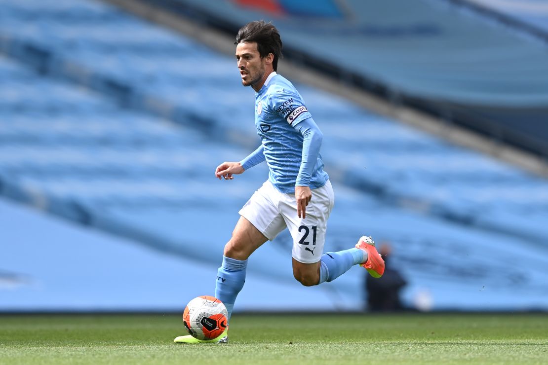 David Silva won four Premier League titles while at Manchester City.