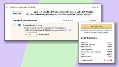 You can use any number of Amex points you want to get the discount.
