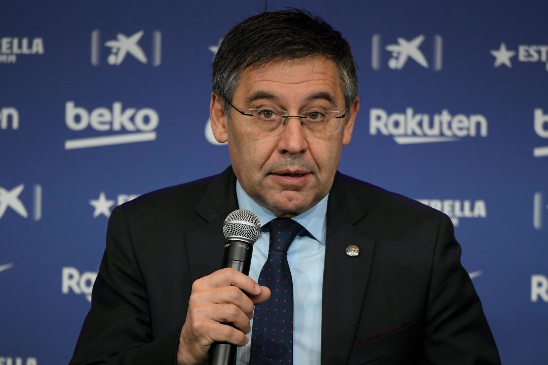 Bartomeu has insisted that Barcelona's crisis is a "sporting" one.