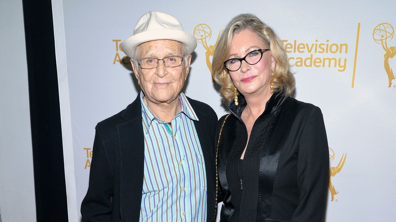 Norman Lear and Lyn Lear are both nominated for Emmy Awards this year. (Photo by Michael Tullberg/Getty Images)