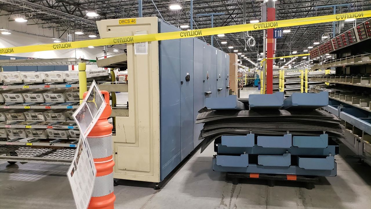 03 mail sorting machines dismantled