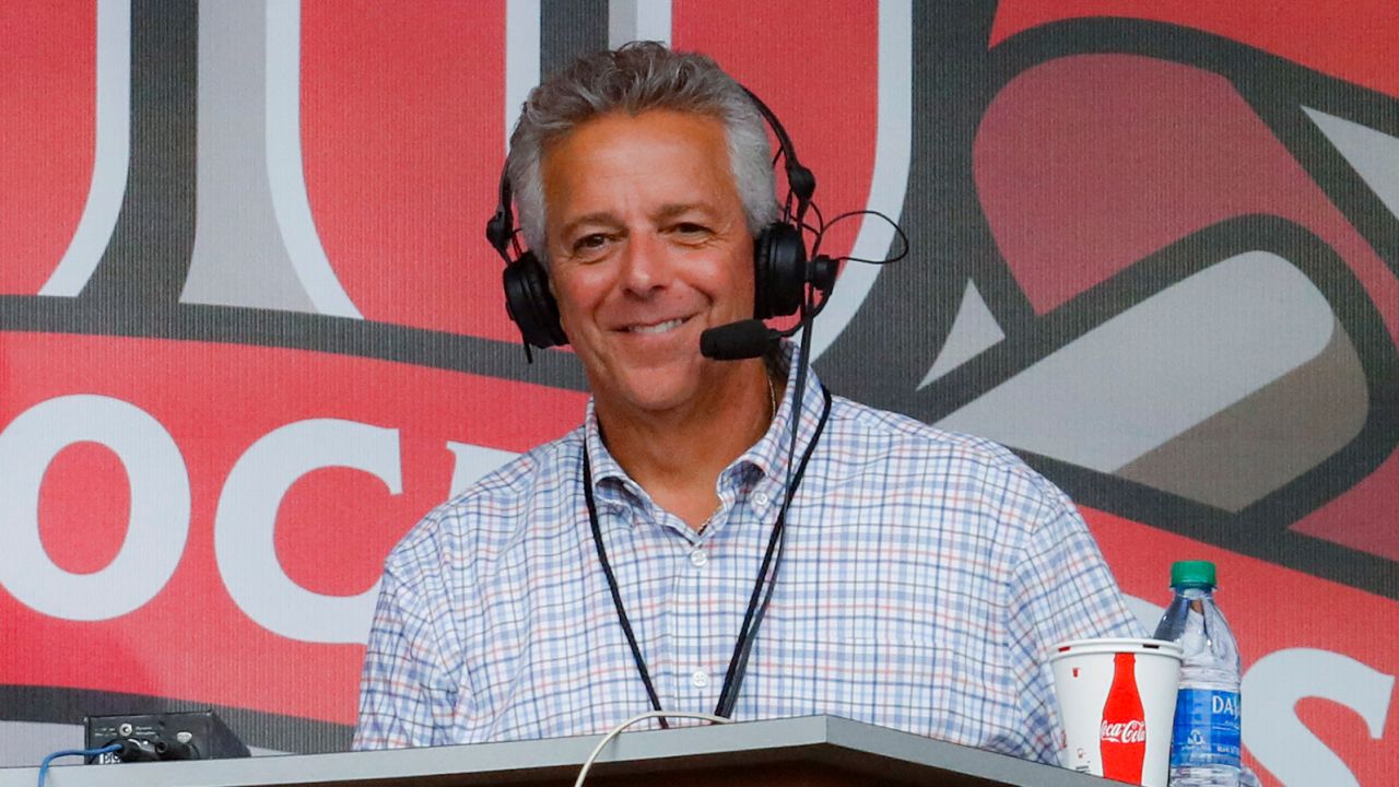 Thom Brennaman, shown in a photo from September, issued an on-air apology during the fifth inning.
