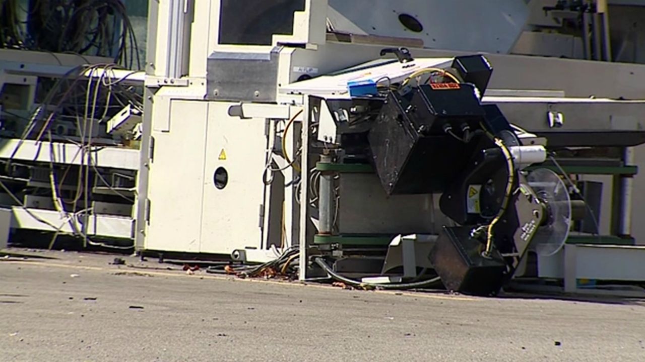 USPS sorting machine dismantled