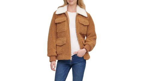 Levi's Faux Fur Collar Fleece Jacket