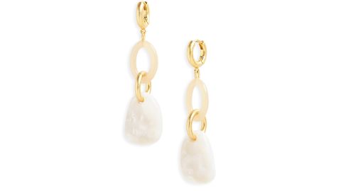Madewell Resin Link Hoop Earrings