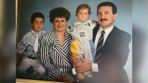 A family portrait of Vahe Andonian prior to his imprisonment.