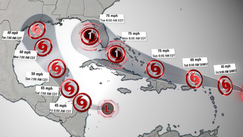 Two tropical systems could threaten the Gulf Coast at the same time | CNN