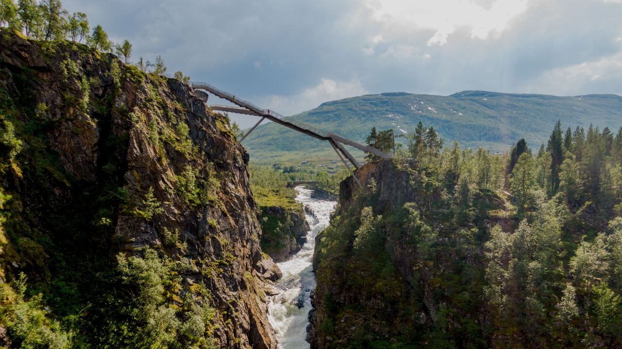 <strong>Heart of the project: </strong>"The bridge is, of course, the heart of the project, that connects two sides of the river and the waterfall together," architect Carl-Viggo Hølmebakk tells CNN Travel.