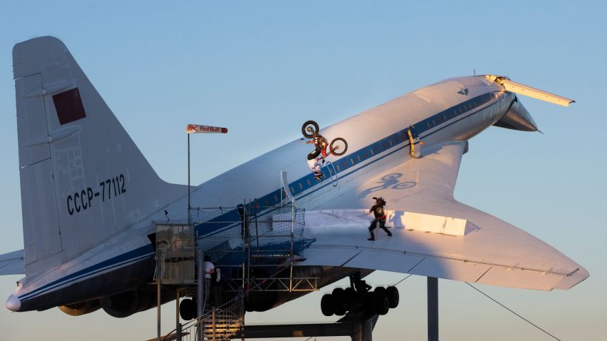 Trialbiker Adrian Guggemos' spectacular video production â Ride at the Museum at the Technik Museen Sinsheim Speyer, Germany 2020 // Daniel Wagner / Red Bull Content Pool // SI202007130069 // Usage for editorial use only //