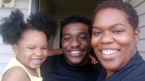 Sonja Nixon Frazier, right, and her two children.