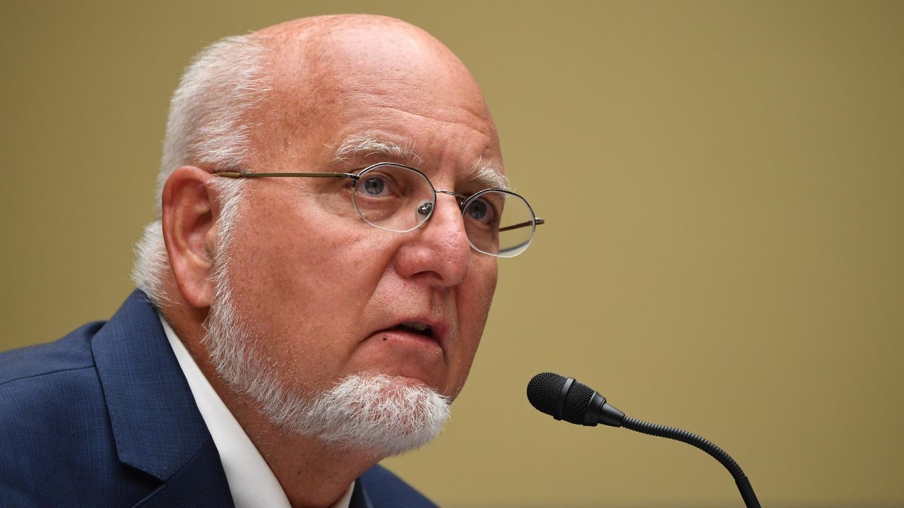 WASHINGTON, DC - JULY 31: Dr. Robert Redfield, Director of the Centers for Disease Control and Prevention (CDC) testifies at a House Subcommittee on the Coronavirus Crisis hearing on Capitol Hill on July 31, 2020 in Washington, DC. The committee will hear testimony from members of the Trump administration's Coronavirus Task Force. (Photo by Kevin Dietsch-Pool/Getty Images)