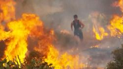 runner arizona wildfire flames ALT