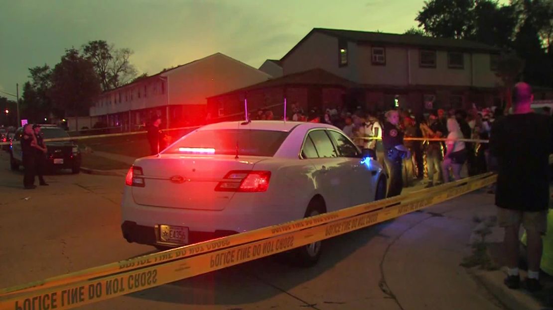 A man is hospitalized after being shot by an officer in Kenosha, Wisconsin, on Sunday.