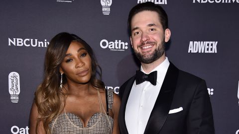 Serena Williams and Alexis Ohanian attend the 2018 Brand Genius Awards at Cipriani 25 Broadway on November 7, 2018 in New York City. 