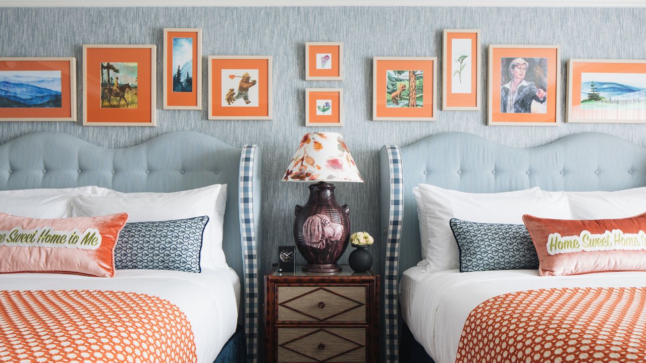 The Graduate Hotels chain has 23 properties in college towns across the United States and is used to catering to student's visiting families, and many of their rooms are designed with school spirit in mind.