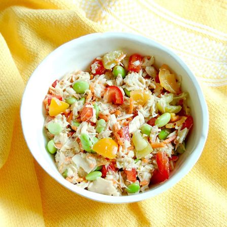 For older kids, this colorful <a href="index.php?page=&url=https%3A%2F%2Fjessicalevinson.com%2Feasy-tuna-edamame-salad%2F" target="_blank" target="_blank">easy tuna edamame salad</a> is ready in 10 minutes.