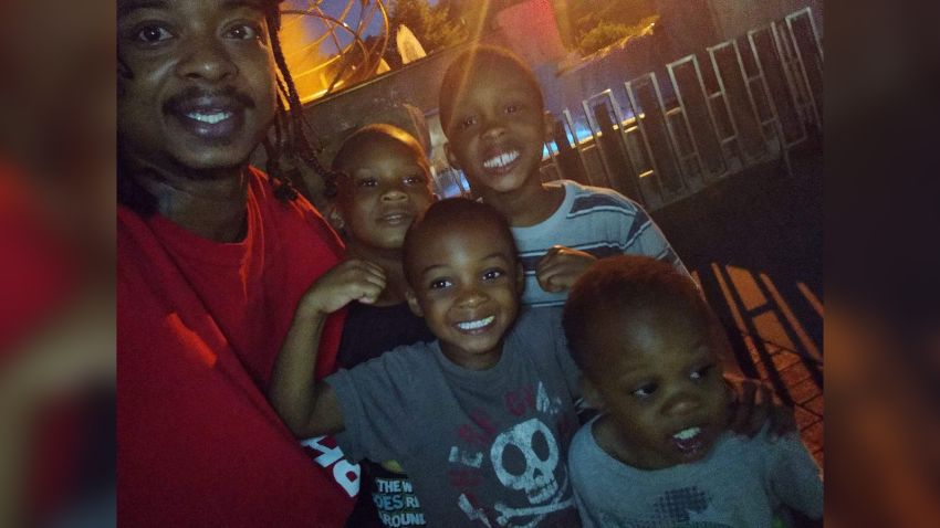 The attorney for Jacob Blake, Ben Crump, sent the following photo to Sara Sidner.  Crump confirmed to Sara via text that it's a photo of Blake and his four sons.  We do not know whether any of these boys were in the vehicle when Blake was shot and should not imply any of them were