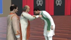 LIVE from #IITBombay Virtual Convocation: President of India's Medal for 2020 goes to Sahil Hiral Shah, http://B.Tech in Computer Science & Engineering Check out virtual avatar of the student receiving medal from Chief Guest and Nobel laureate Prof. @FDuncanMHaldane