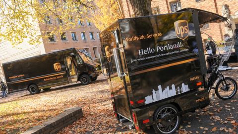 UPS is testing cargo bike delivery in Portland.