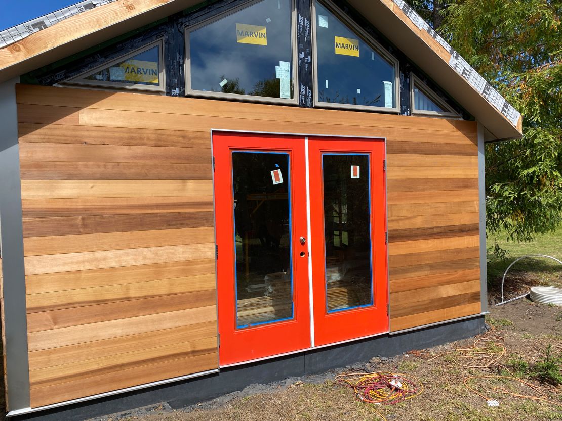 Scott Roberts is building this home office in his backyard to provide some separation between work and home.