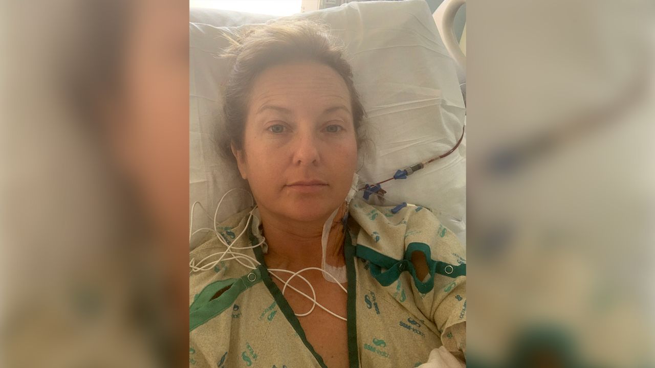 Shannon Croney, seen here in the hospital, said she is feeling better than she has in years.