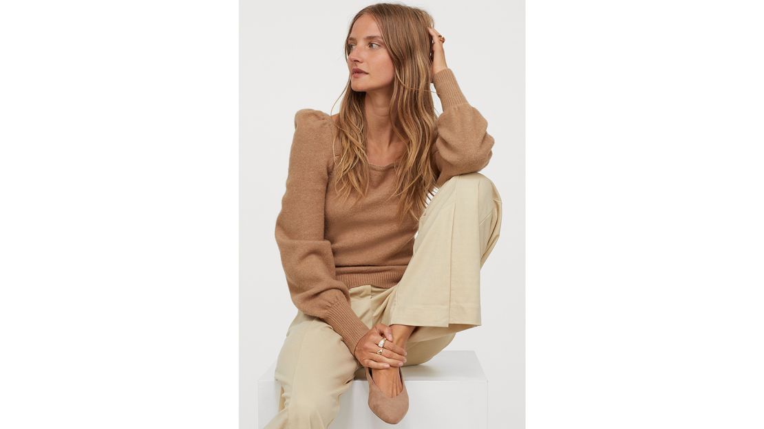 Puff-Sleeved Sweater