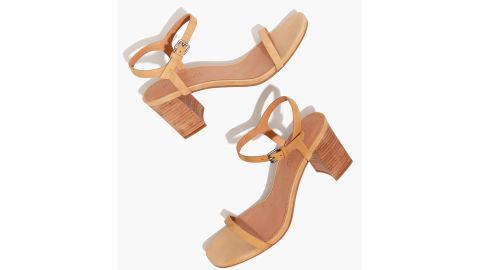 The Hollie Ankle-Strap Sandal in Nubuck Leather
