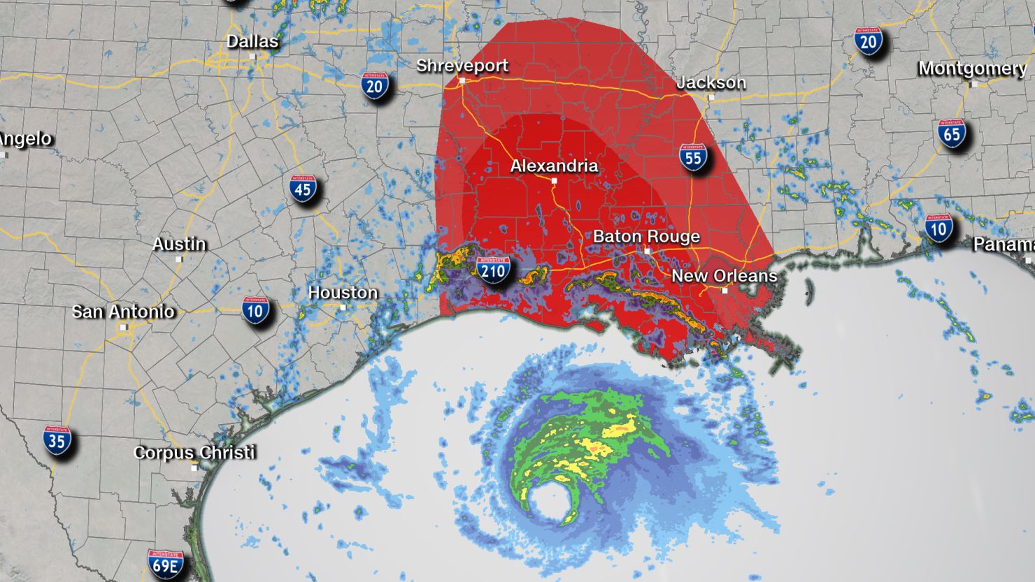 weather tornado risk laura