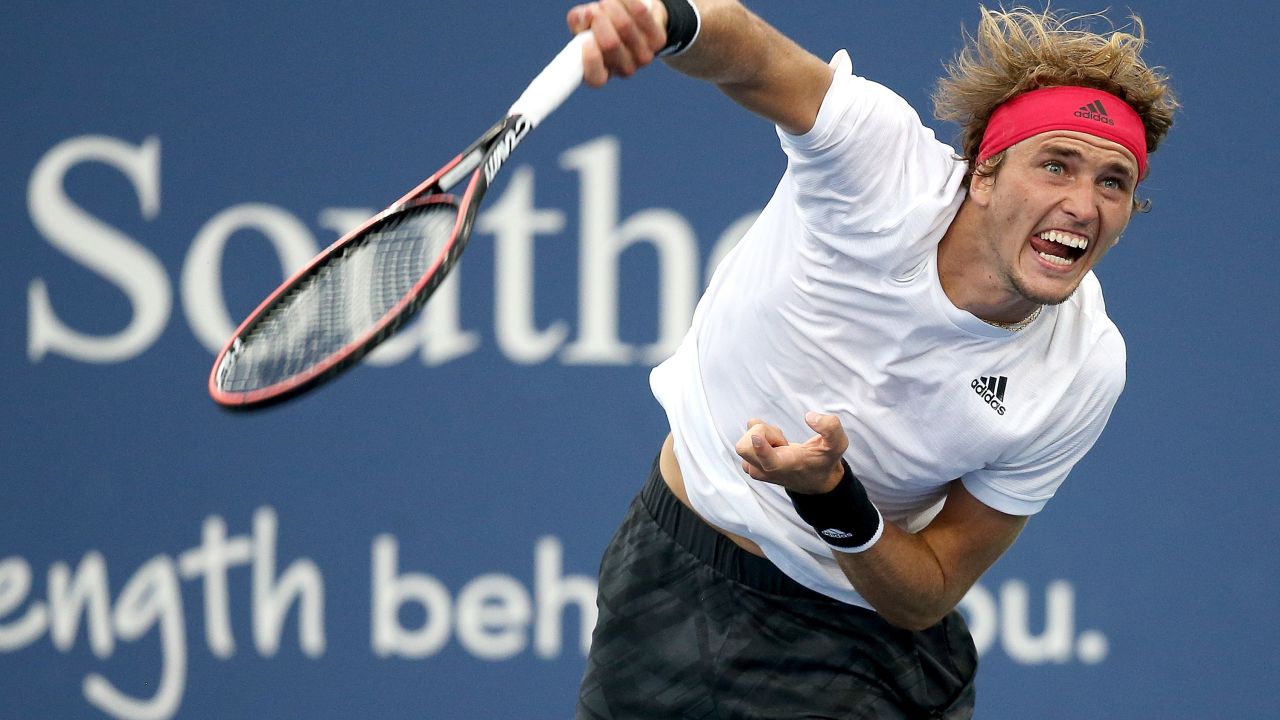 Alexander Zverev has been warming up for the US Open by playing at the Western & Southern Open.