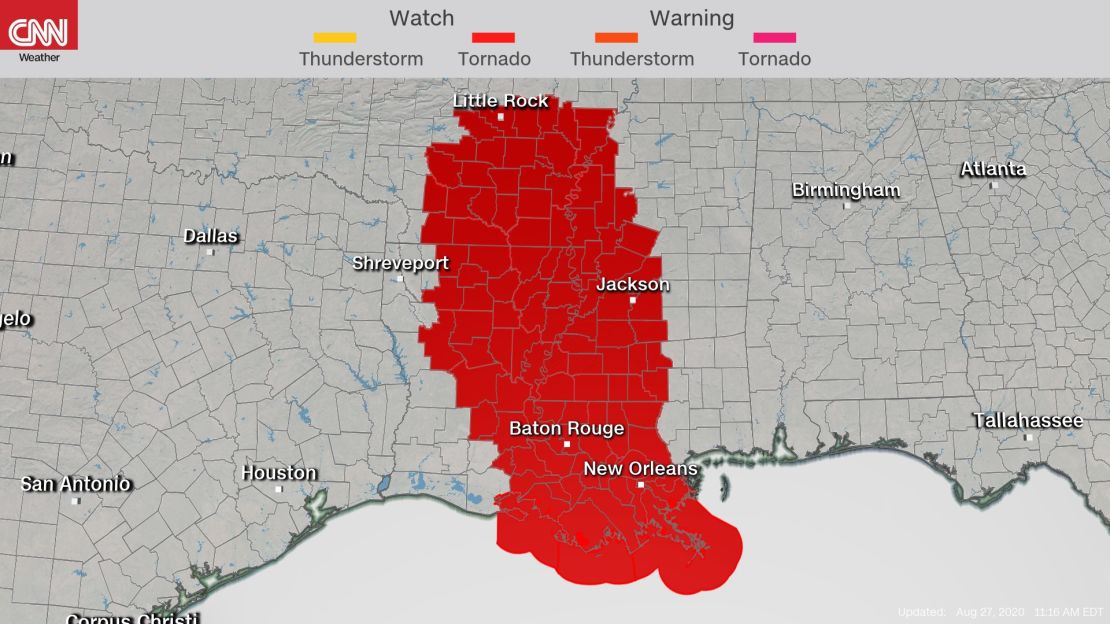 tornado watch thursday laura 0827