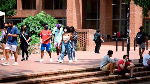 Students at the University of North Carolina-Chapel Hill.