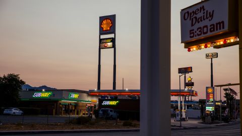 The company that paid for the billboards, Jones 1 Inc., owns a Shell gas station in Needles, California and received a loan of between $150,000 and $350,000 through the federal government's Paycheck Protection Program.