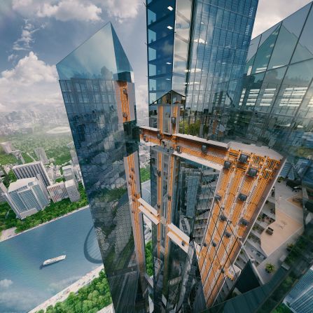 Instead of simply going up and down, elevators of the future will go sideways as well. Elevator manufacturers Thyssenkrupp are developing the <a href="index.php?page=&url=https%3A%2F%2Fmulti.thyssenkrupp-elevator.com" target="_blank" target="_blank">MULTI</a>, which scraps traditional cable systems in favor of magnetic levitation, allowing the elevator to move horizontally as well as vertically. According to Thyssenkrupp, the elevators will be faster, lighter and less energy-intensive than conventional models, and will open up a new world of possibilities for architects and designers.
