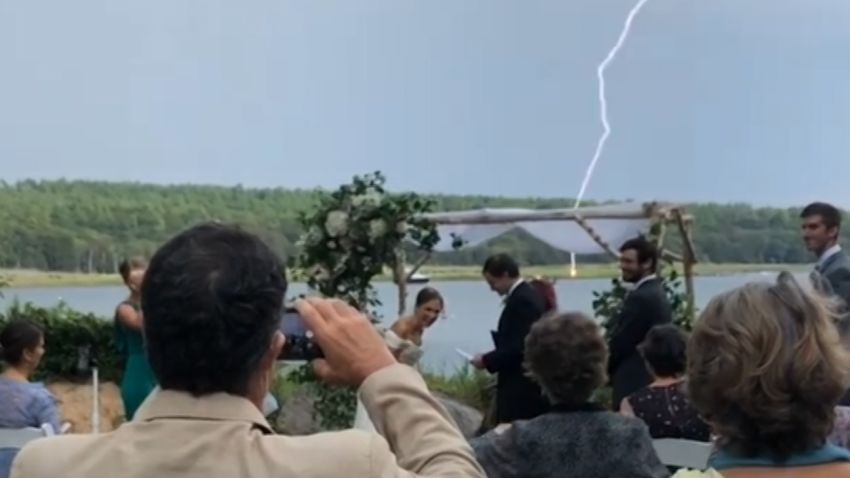 wedding lightning strike
