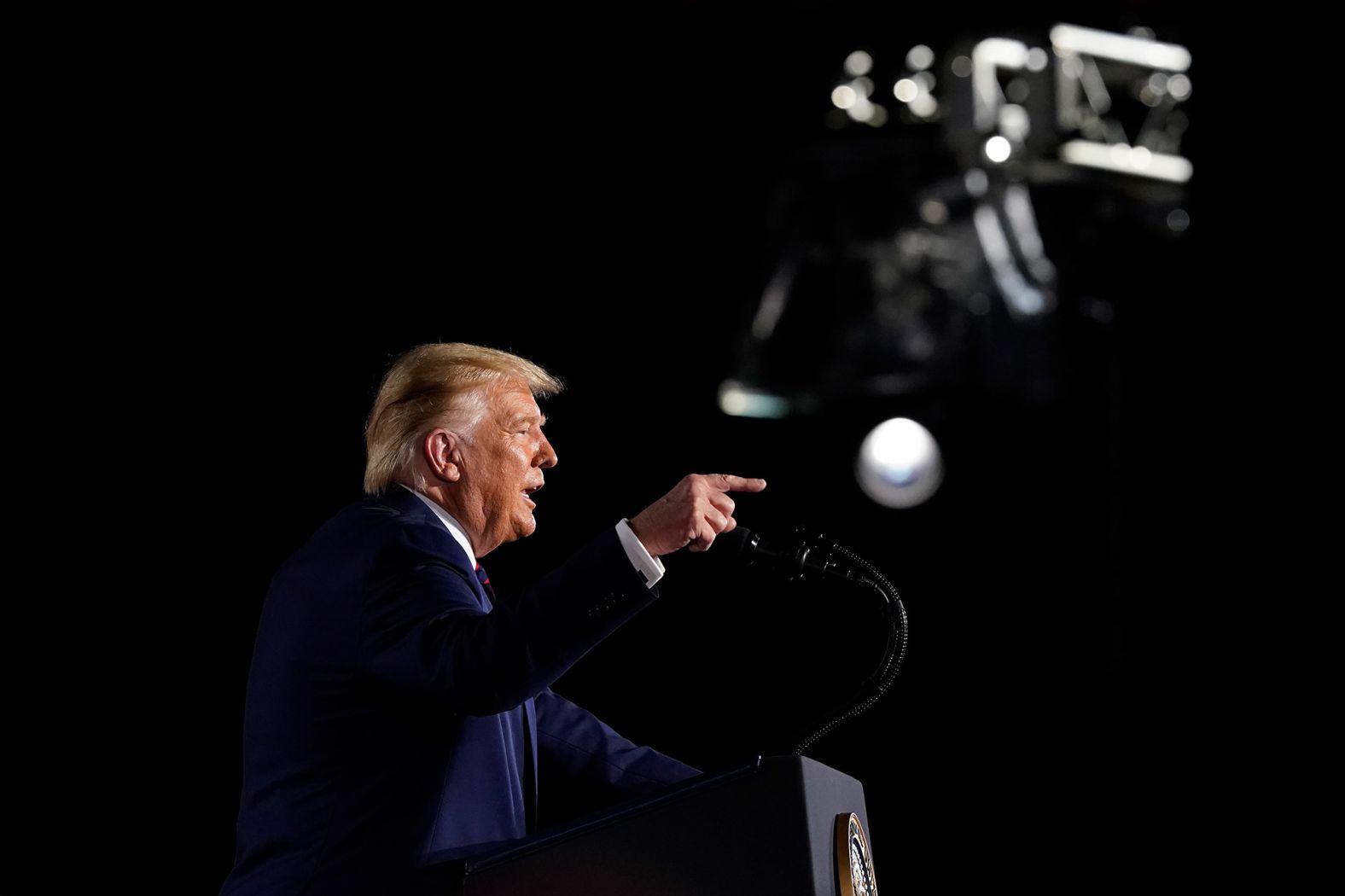 In his speech, Trump claimed that the November election would decide whether "we save the American dream or whether we allow a socialist agenda to demolish our cherished destiny."