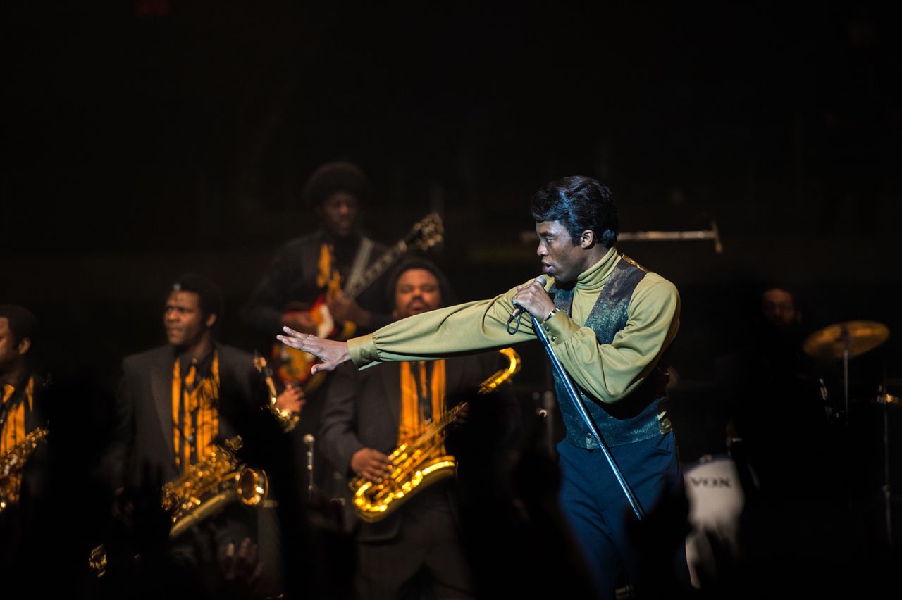 Boseman plays iconic singer James Brown in the 2014 biopic "Get on Up."