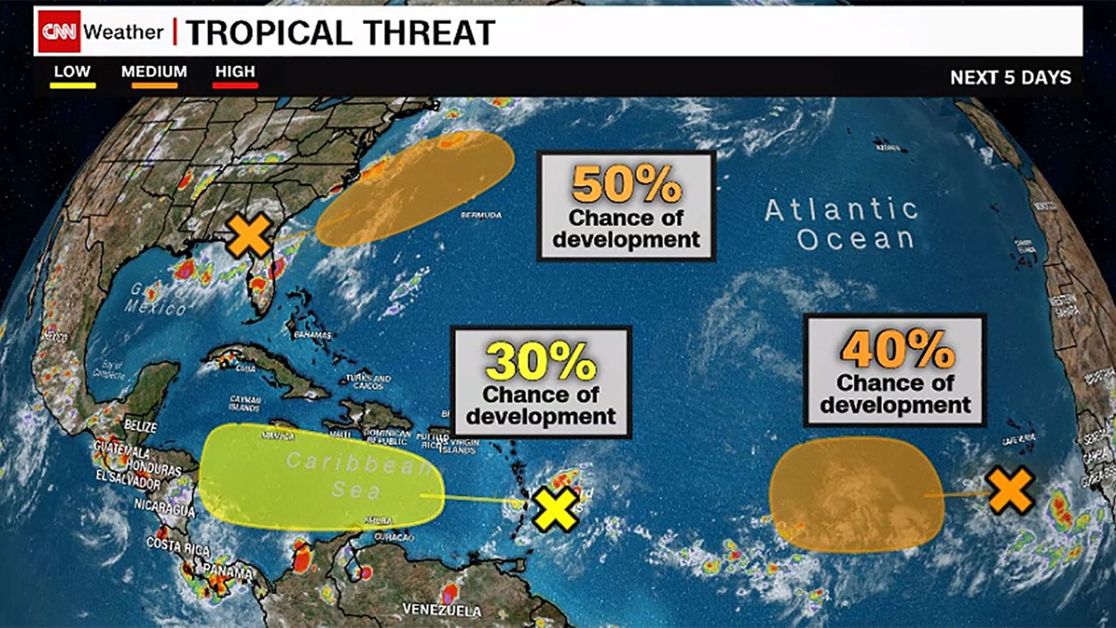 NHC's 5-Day Atlantic Hurricane Outlook