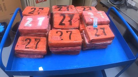 Chief Patrol Agent John Modlin of US Border Patrol Miami Sector shared this photo showing packages filled with cocaine that washed ashore in Hollywood, Florida.
