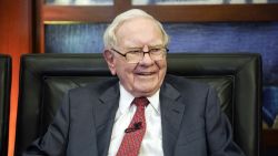 Berkshire Hathaway Chairman and CEO Warren Buffett smiles during an interview in Omaha, Nebraska, with Liz Claman on Fox Business Network's "Countdown to the Closing Bell " on May 7, 2018. (Nati Harnik/AP)