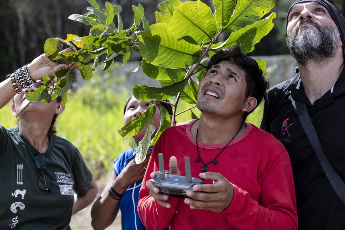 Awapy Uru Eu Wau Wau is one of a group of indigenous people who use drones to monitor deforestation on their land in the Brazilian Amazon.