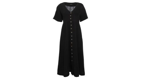 Madewell Button-Front Gauze Midi Dress