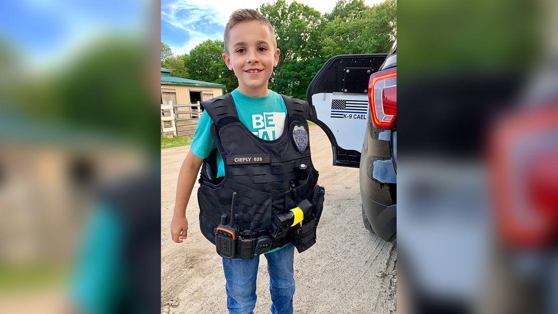 01 boy fundraises for k9 vests