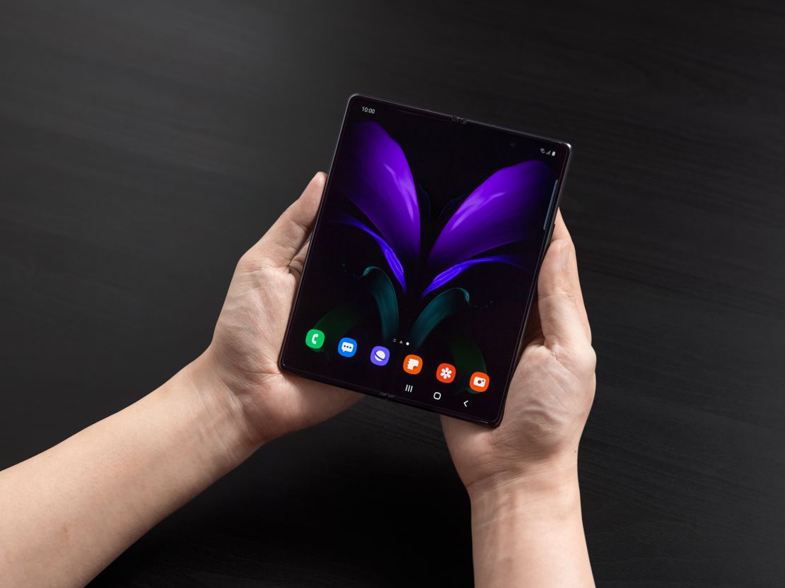 Samsung's Galaxy Z Fold 2 has a 6.2-inch display that folds out into a 7.6-inch tablet-sized screen.