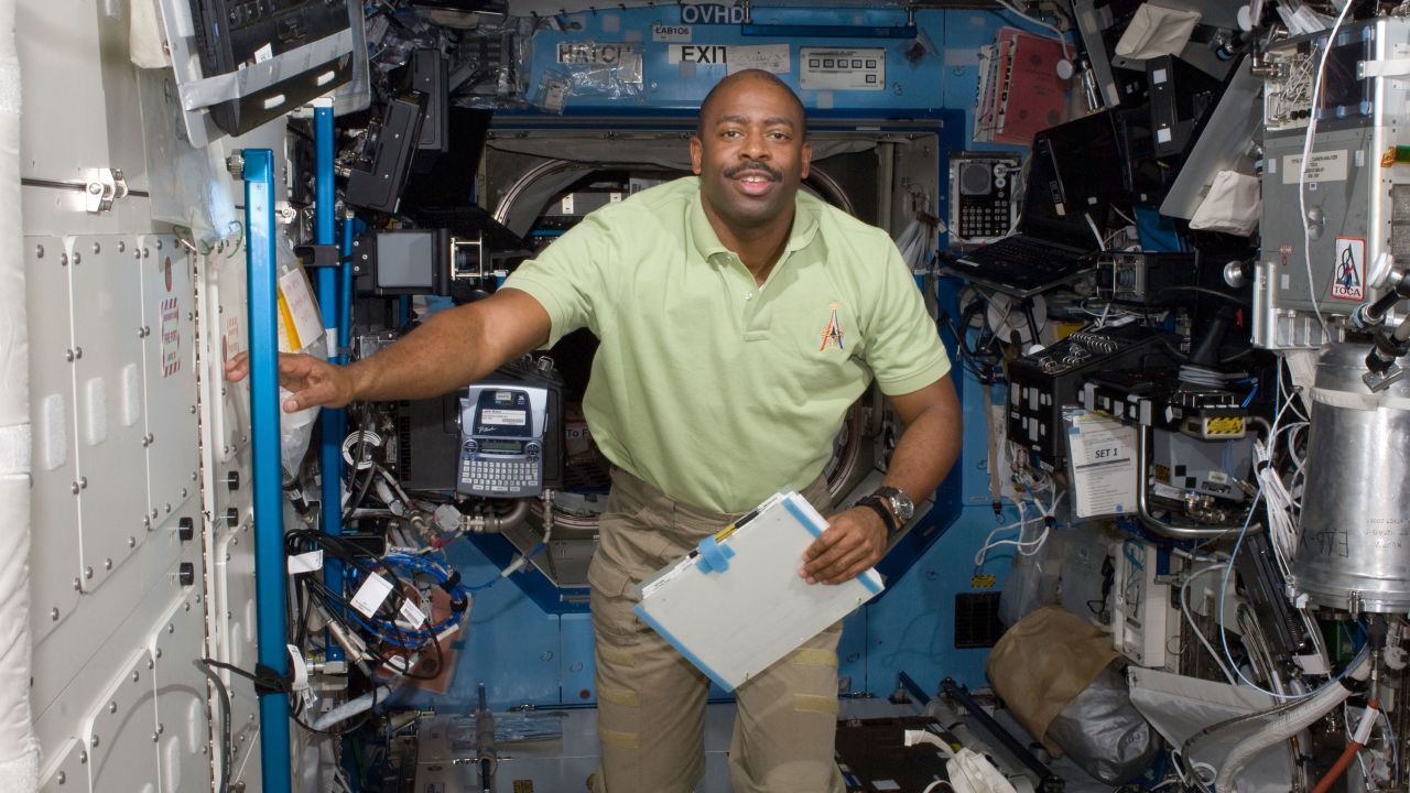 Melvin aboard the space station in 2009.