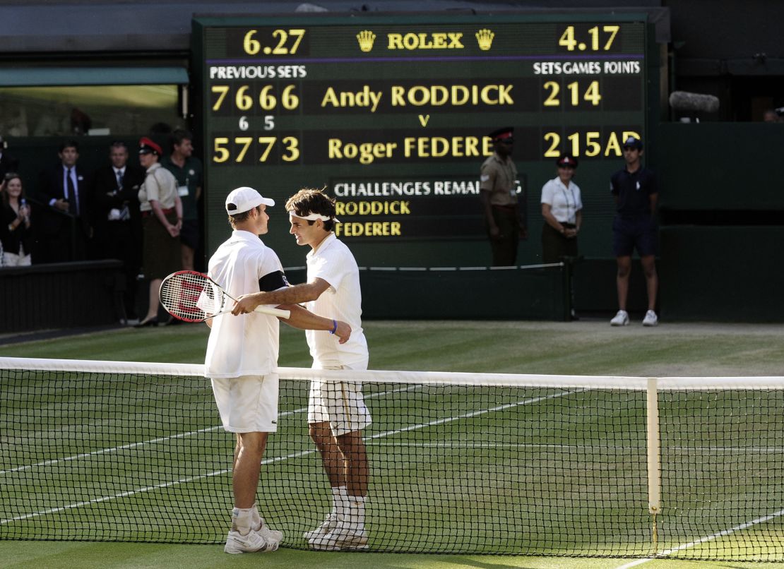 Andy Roddick almost broke the streak back in 2009 before being beaten in the final.