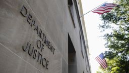 The exterior of the U.S. Department of Justice headquarters building in Washington, July 14, 2009.    REUTERS/Jonathan Ernst    (UNITED STATES)