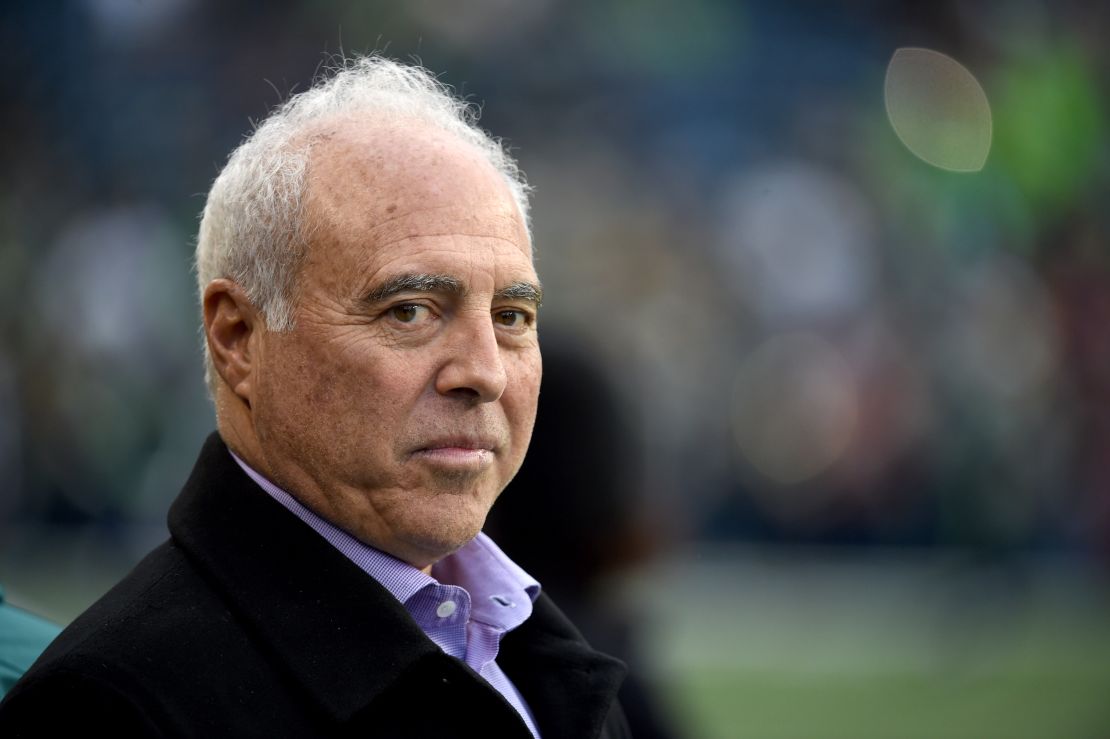 Lurie on the sidelines against the Seattle Seahawks at CenturyLink Field. 