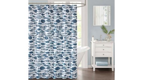 Decor Studio Sanibel Faux Linen Shower Curtain